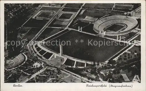 Stadion Berlin Reichssportfeld Fliegeraufnahme  Kat. Sport