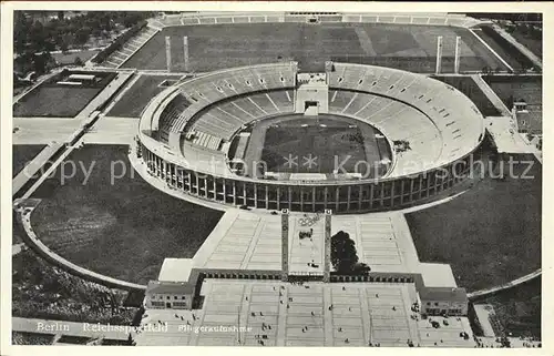 Stadion Berlin Reichssportfeld Fliegeraufnahme Kat. Sport