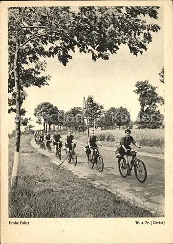 Fahrrad Jugendherbergsverlag Detmold Bahnpost Kat. Zweiraeder