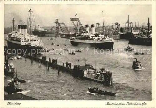 Dampfer Oceanliner Hamburg Hafen Kat. Schiffe