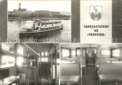 Schiffe MS Frohsinn Weisse Flotte Magdeburg Kat. Schiffe