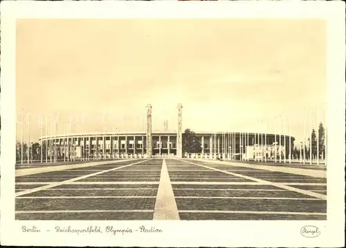 Stadion Reichssportfeld Olympia Stadion Berlin  Kat. Sport