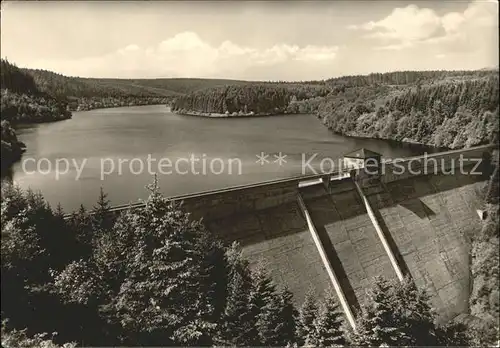 Staudamm Pumpspeicherkraftwerk Zillierbachtalsperre Wernigerode am Harz Kat. Gebaeude