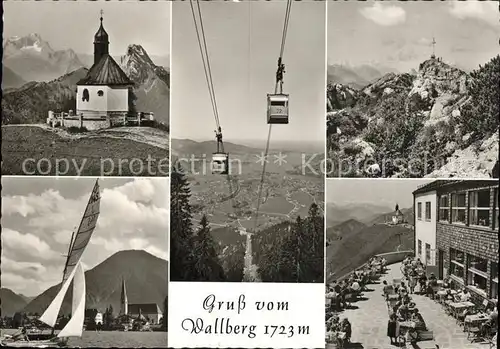 Seilbahn Wallberg Rottach-Egern Segelboot  / Bahnen /