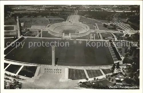 Stadion Reichssportfeld Berlin Fliegeraufnahme Kat. Sport