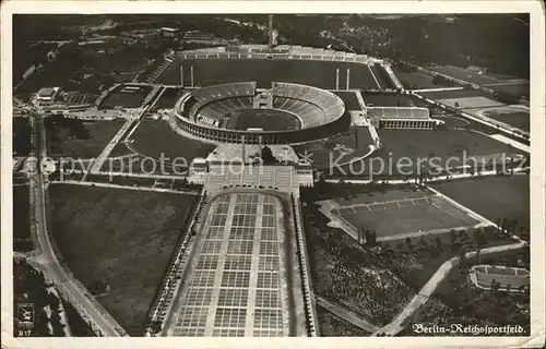 Stadion Reichssportfeld Berlin Fliegeraufnahme Kat. Sport