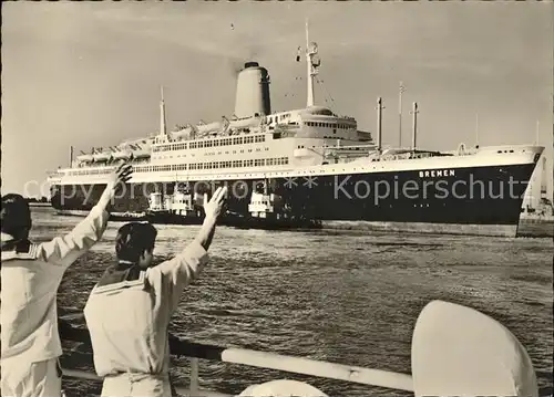 Dampfer Oceanliner T.S. Bremen Flaggschiff Matrosen Kat. Schiffe