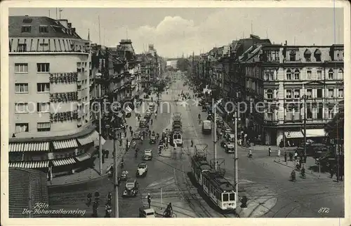 Strassenbahn Koeln Hohenzollernring  Kat. Strassenbahn