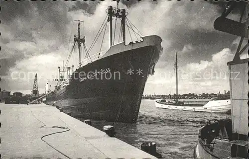 Dampfer Oceanliner Kaspir Robert Mueller Brunsbuettelkoog Kanalpartie  Kat. Schiffe