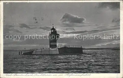 Leuchtturm Lighthouse Kiel Friedrichsort Hafeneinfahrt Kat. Gebaeude
