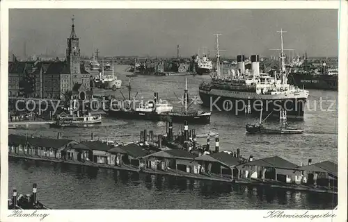 Dampfer Oceanliner Hamburg Kehrwiederspitze  Kat. Schiffe