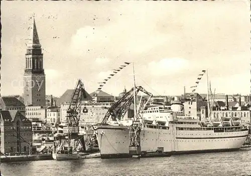 Dampfer Oceanliner Kiel Hafen  Kat. Schiffe