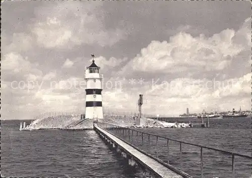 Leuchtturm Lighthouse Kiel Friedrichsort  Kat. Gebaeude