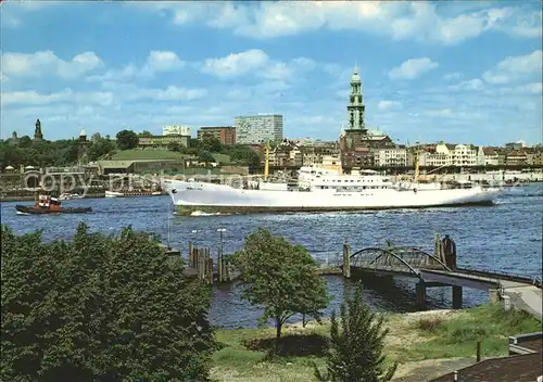 Schiffe Hamburg Hafen St. Michaeliskirche Kat. Schiffe