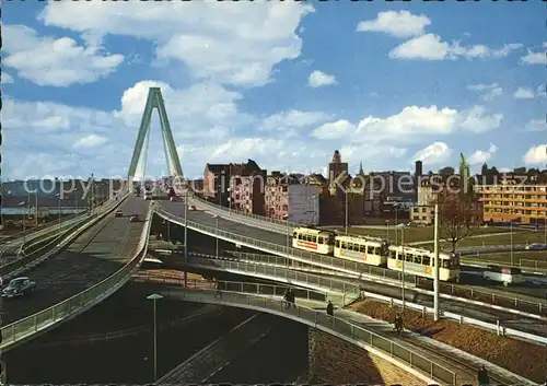 Strassenbahn Severinsbruecke Koeln am Rhein  Kat. Strassenbahn