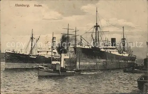 Schiffe Hamburg Hafen Dampfer Willy Charles  Kat. Schiffe