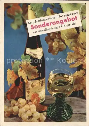Wein Trauben Werbung Haus Goebel Bad Godesberg  Kat. Lebensmittel
