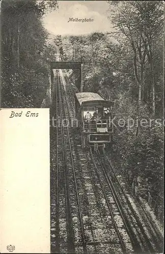 Bergbahn Bad Ems Malbergbahn  Kat. Bergbahn