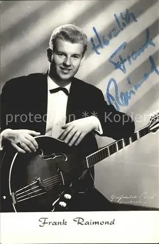Gitarre Frank Raimond Autogramm  Kat. Musik