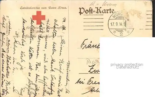 Ludwig III Koenig von Bayern Rotes Kreuz  Kat. Persoenlichkeiten