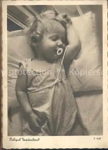 kk86800 Baby Nursery Bebe Schnuller Schlaf  Kategorie. Kinder Alte Ansichtskarten