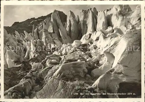 Gletscher Eisgrotte Rhonegletscher  Kat. Berge