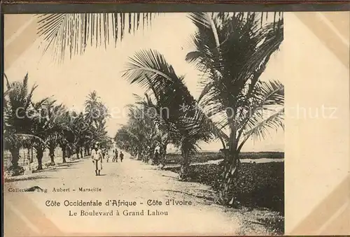 Afrika Afrique Africa Cote Occidentale d`Afrique d`Ivoire Le Boulevard a Grand Lahou Kat. Regionales