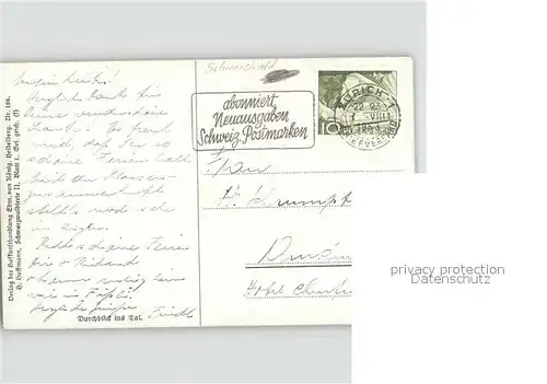 Hoffmann Heinrich Kuenstlerkarte Nr.186 Wald  Kat. Kuenstlerkarte