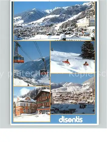 Seilbahn Disentis Ski Schnee / Bahnen /