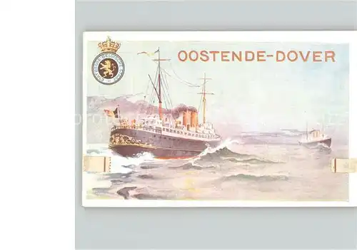 Dampfer Seitenrad Oostende Dover Kat. Schiffe