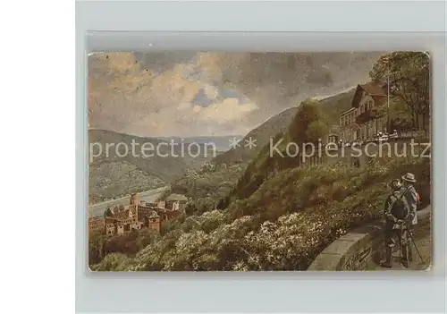 Hoffmann Heinrich Nr. 805 Schloss Heidelberg Kat. Kuenstlerkarte