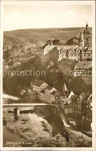 Weilburg Fliegeraufnahme Bruecke Kat. Weilburg