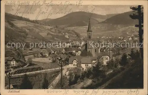 Schiltach vom Kirchberg mit Kirche Kat. Schiltach