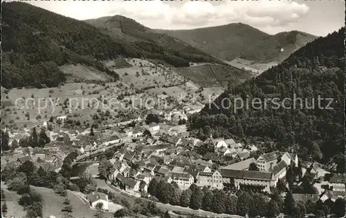 Wolfach Panorama Luftkurort Schloss Kat. Wolfach