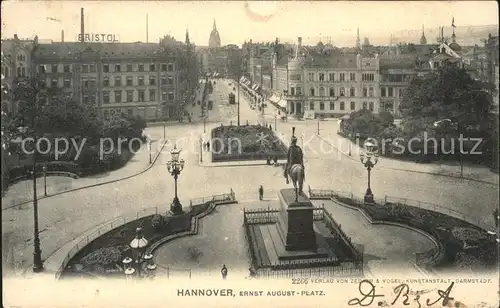 Hannover Ernst August Platz Denkmal Kat. Hannover