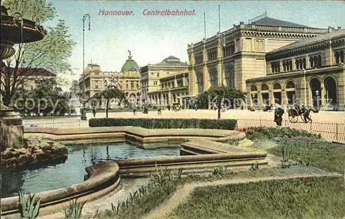 Hannover Centralbahnhof Brunnen Kat. Hannover