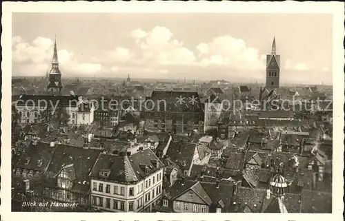 Hannover Blick ueber die Stadt Kat. Hannover