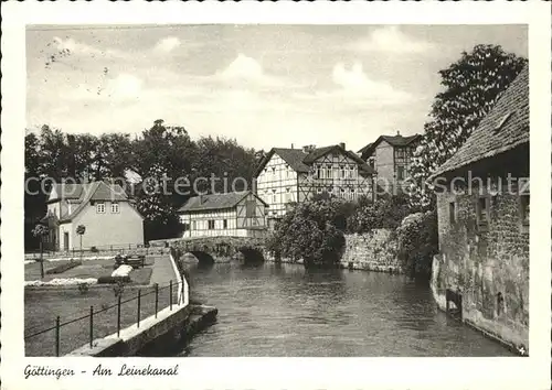 Goettingen Niedersachsen Partie am Leinekanal / Goettingen /Goettingen LKR