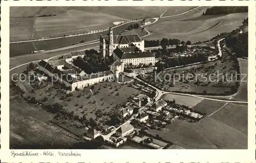 Neresheim Fliegeraufnahme Beneditiner Abtei Kat. Neresheim