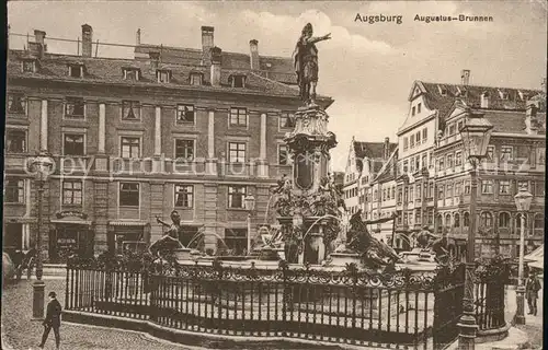 Augsburg Augustus Brunnen Kat. Augsburg