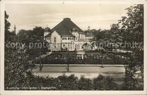 Augsburg Ludwigsbau im Stadtgarten Kat. Augsburg