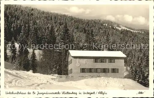 Unterjoch Unterkunftshaus des evangelischen Jungmaennerwerks Wuerttemberg Kat. Bad Hindelang