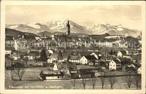 Traunstein Oberbayern Mit Hochfellen und Hochgern Kat. Traunstein