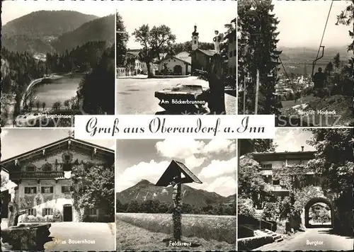 Oberaudorf Berglift Hocheck Burgtor Lugsteinsee Boeckerbrunnen  Kat. Oberaudorf