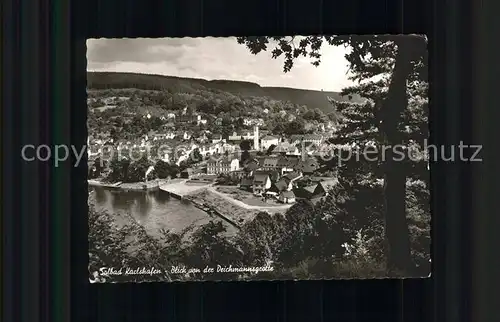 Bad Karlshafen Blick von Deichmannsgrotte Kat. Bad Karlshafen