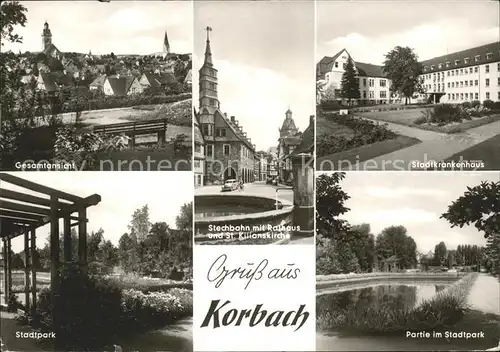 Korbach Stadtpark Stadtkrankenhaus Stechbahn Kat. Korbach