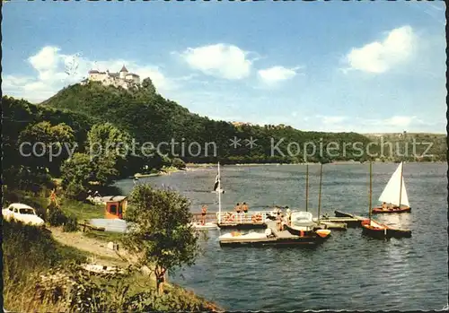 Edersee See und Schloss Waldeck Kat. Edertal