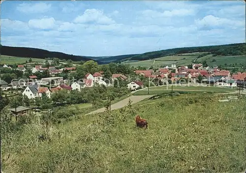 Rengshausen Knuellwald Panorama Kat. Knuellwald