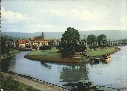 Hann. Muenden Zusammenfluss von Werra und Fulda Kat. Hann. Muenden