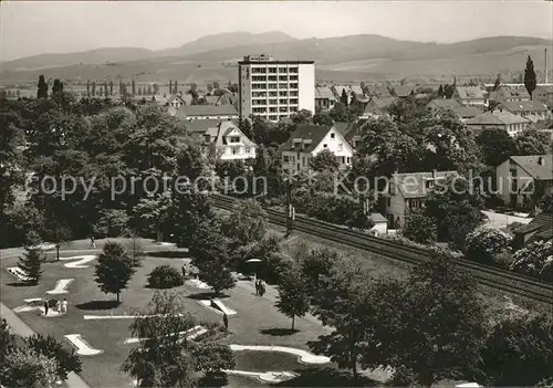 Bad Krozingen Minigolf mit Hochhaus Kat. Bad Krozingen